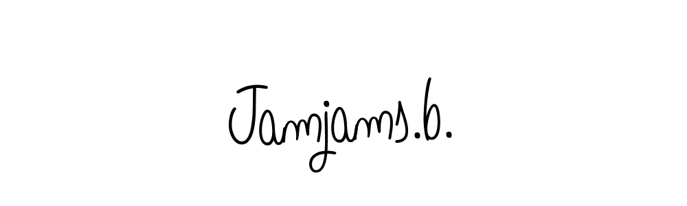 Design your own signature with our free online signature maker. With this signature software, you can create a handwritten (Angelique-Rose-font-FFP) signature for name Jamjams.b.. Jamjams.b. signature style 5 images and pictures png