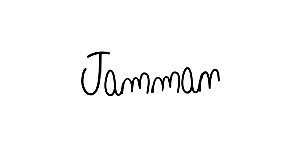 Use a signature maker to create a handwritten signature online. With this signature software, you can design (Angelique-Rose-font-FFP) your own signature for name Jamman. Jamman signature style 5 images and pictures png