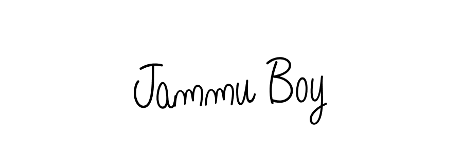 Use a signature maker to create a handwritten signature online. With this signature software, you can design (Angelique-Rose-font-FFP) your own signature for name Jammu Boy. Jammu Boy signature style 5 images and pictures png