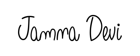 Designed for modern professionals: Jamna Devi name signature crafted with Angelique-Rose-font-FFP script. Ready for digital PDF workflows. Jamna Devi signature style 5 images and pictures png