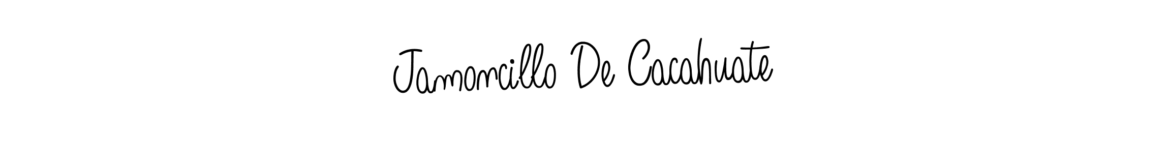 How to make Jamoncillo De Cacahuate signature? Angelique-Rose-font-FFP is a professional autograph style. Create handwritten signature for Jamoncillo De Cacahuate name. Jamoncillo De Cacahuate signature style 5 images and pictures png