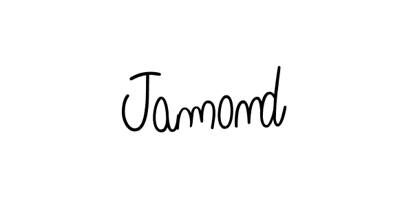 How to make Jamond name signature. Use Angelique-Rose-font-FFP style for creating short signs online. This is the latest handwritten sign. Jamond signature style 5 images and pictures png