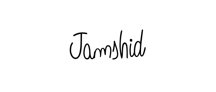 Use a signature maker to create a handwritten signature online. With this signature software, you can design (Angelique-Rose-font-FFP) your own signature for name Jamshid. Jamshid signature style 5 images and pictures png