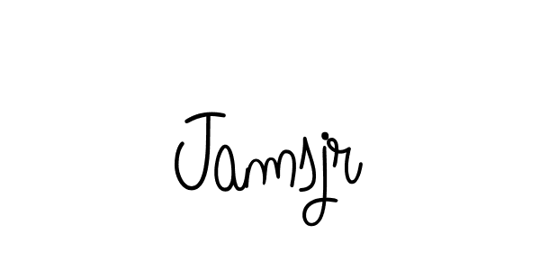 Make a beautiful signature design for name Jamsjr. With this signature (Angelique-Rose-font-FFP) style, you can create a handwritten signature for free. Jamsjr signature style 5 images and pictures png