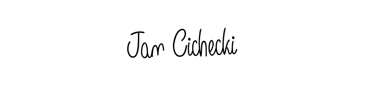 Make a beautiful signature design for name Jan Cichecki. With this signature (Angelique-Rose-font-FFP) style, you can create a handwritten signature for free. Jan Cichecki signature style 5 images and pictures png