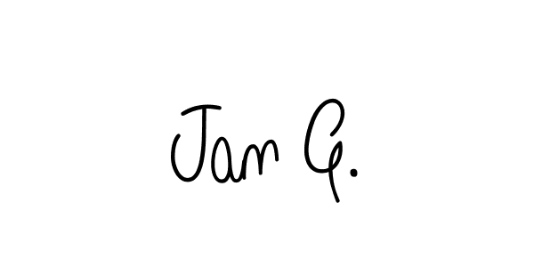 Also we have Jan G. name is the best signature style. Create professional handwritten signature collection using Angelique-Rose-font-FFP autograph style. Jan G. signature style 5 images and pictures png