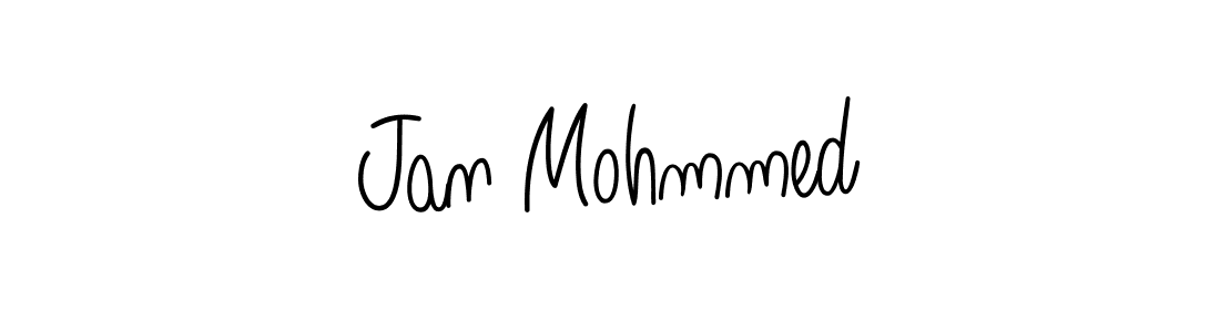 Make a beautiful signature design for name Jan Mohmmed. With this signature (Angelique-Rose-font-FFP) style, you can create a handwritten signature for free. Jan Mohmmed signature style 5 images and pictures png