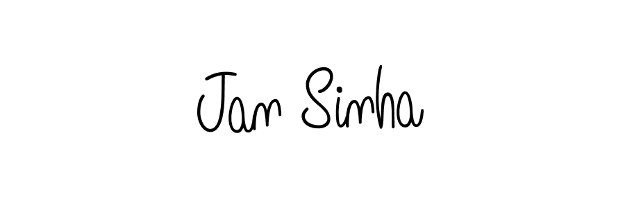 Design your own signature with our free online signature maker. With this signature software, you can create a handwritten (Angelique-Rose-font-FFP) signature for name Jan Sinha. Jan Sinha signature style 5 images and pictures png