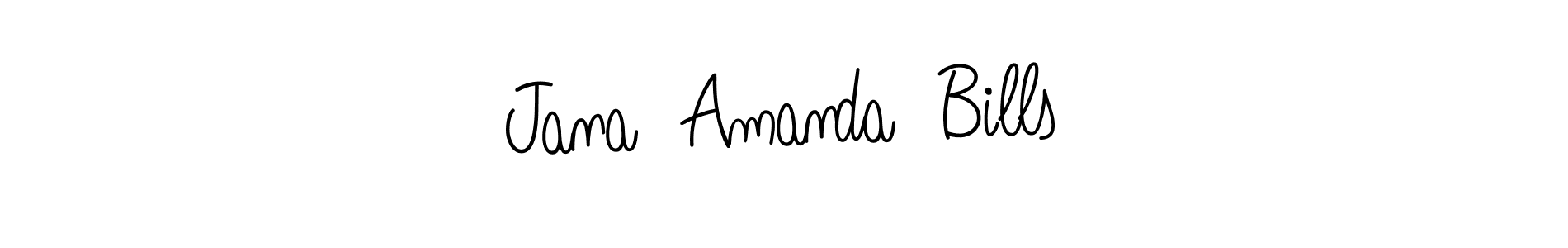Once you've used our free online signature maker to create your best signature Angelique-Rose-font-FFP style, it's time to enjoy all of the benefits that Jana  Amanda  Bills name signing documents. Jana  Amanda  Bills signature style 5 images and pictures png