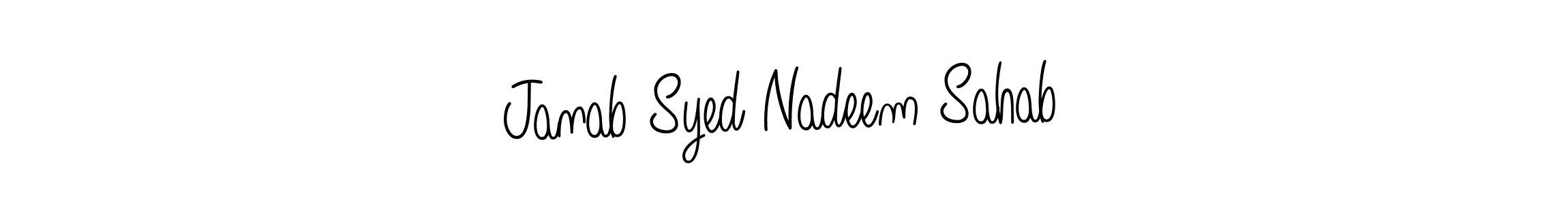 Also You can easily find your signature by using the search form. We will create Janab Syed Nadeem Sahab name handwritten signature images for you free of cost using Angelique-Rose-font-FFP sign style. Janab Syed Nadeem Sahab signature style 5 images and pictures png