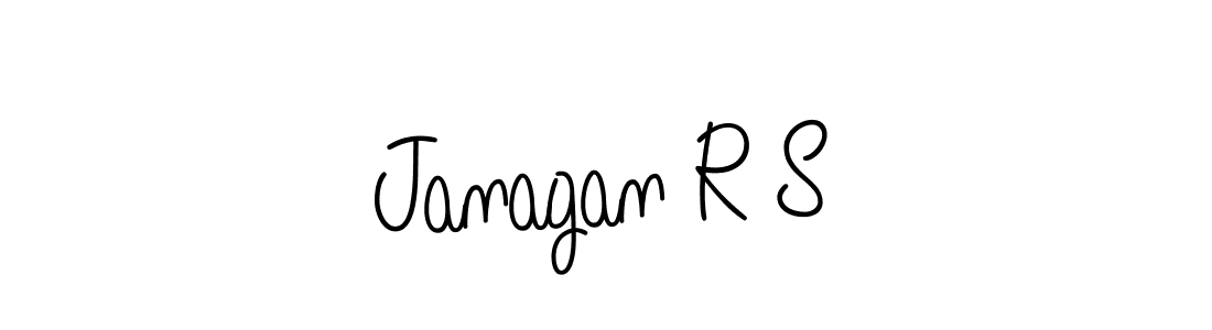 The best way (Angelique-Rose-font-FFP) to make a short signature is to pick only two or three words in your name. The name Janagan R S include a total of six letters. For converting this name. Janagan R S signature style 5 images and pictures png