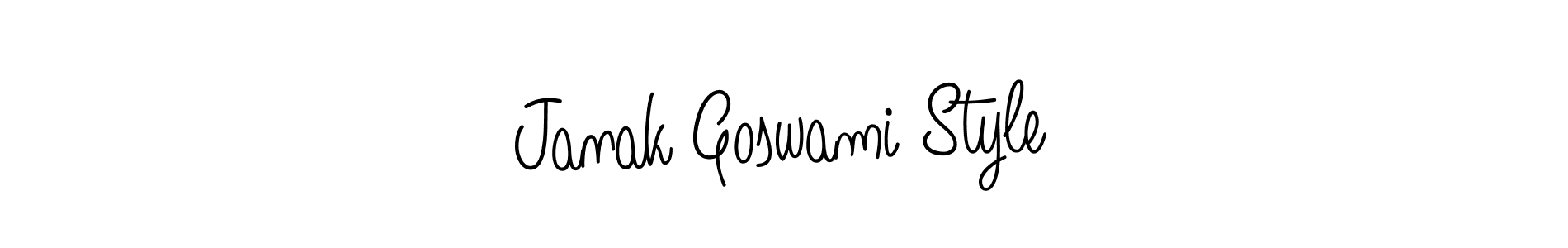 Janak Goswami Style stylish signature style. Best Handwritten Sign (Angelique-Rose-font-FFP) for my name. Handwritten Signature Collection Ideas for my name Janak Goswami Style. Janak Goswami Style signature style 5 images and pictures png