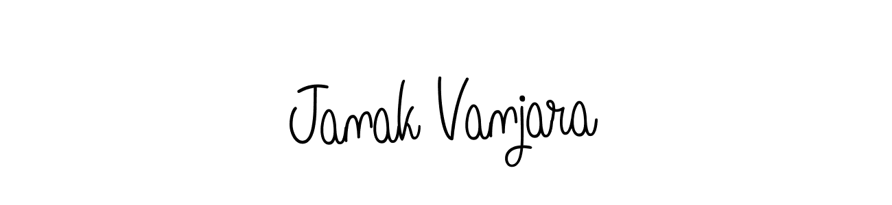 How to Draw Janak Vanjara signature style? Angelique-Rose-font-FFP is a latest design signature styles for name Janak Vanjara. Janak Vanjara signature style 5 images and pictures png