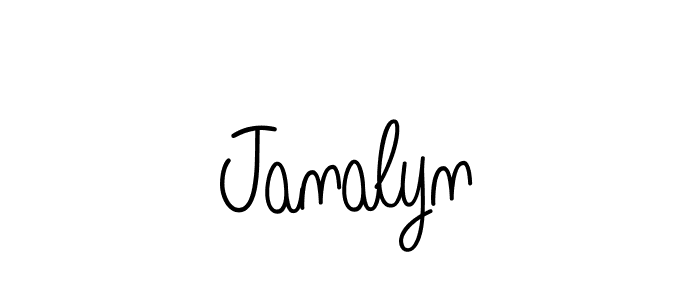 Janalyn stylish signature style. Best Handwritten Sign (Angelique-Rose-font-FFP) for my name. Handwritten Signature Collection Ideas for my name Janalyn. Janalyn signature style 5 images and pictures png