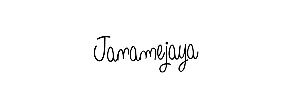 Make a beautiful signature design for name Janamejaya. With this signature (Angelique-Rose-font-FFP) style, you can create a handwritten signature for free. Janamejaya signature style 5 images and pictures png