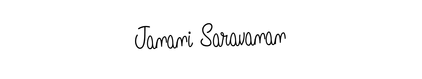 Make a short Janani Saravanan signature style. Manage your documents anywhere anytime using Angelique-Rose-font-FFP. Create and add eSignatures, submit forms, share and send files easily. Janani Saravanan signature style 5 images and pictures png