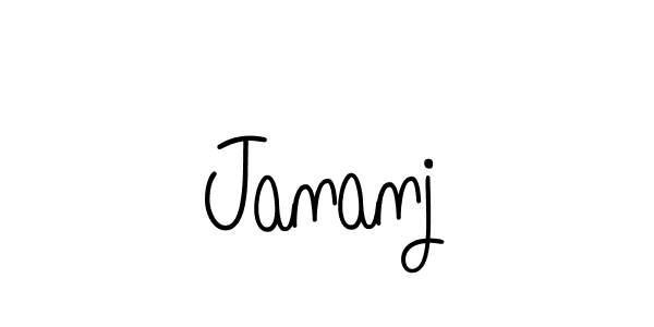 The best way (Angelique-Rose-font-FFP) to make a short signature is to pick only two or three words in your name. The name Jananj include a total of six letters. For converting this name. Jananj signature style 5 images and pictures png