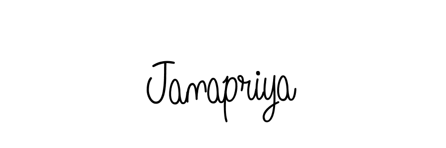 How to make Janapriya name signature. Use Angelique-Rose-font-FFP style for creating short signs online. This is the latest handwritten sign. Janapriya signature style 5 images and pictures png