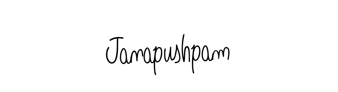Use a signature maker to create a handwritten signature online. With this signature software, you can design (Angelique-Rose-font-FFP) your own signature for name Janapushpam. Janapushpam signature style 5 images and pictures png