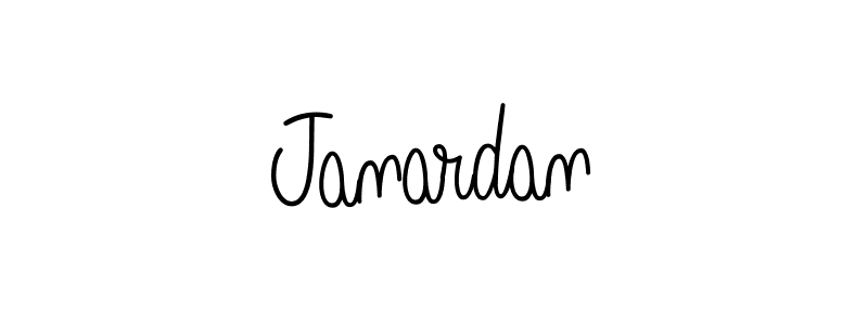 Make a beautiful signature design for name Janardan. With this signature (Angelique-Rose-font-FFP) style, you can create a handwritten signature for free. Janardan signature style 5 images and pictures png