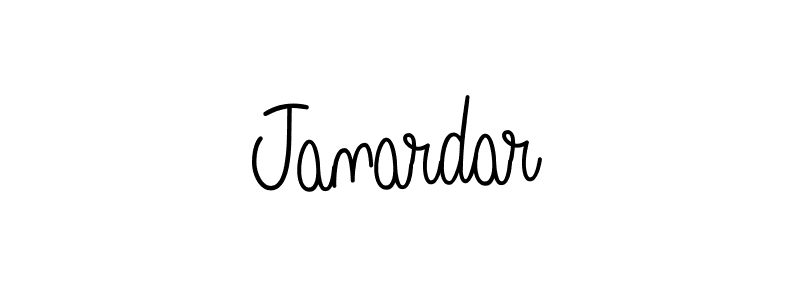 Use a signature maker to create a handwritten signature online. With this signature software, you can design (Angelique-Rose-font-FFP) your own signature for name Janardar. Janardar signature style 5 images and pictures png