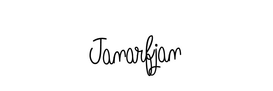 Make a beautiful signature design for name Janarfjan. With this signature (Angelique-Rose-font-FFP) style, you can create a handwritten signature for free. Janarfjan signature style 5 images and pictures png