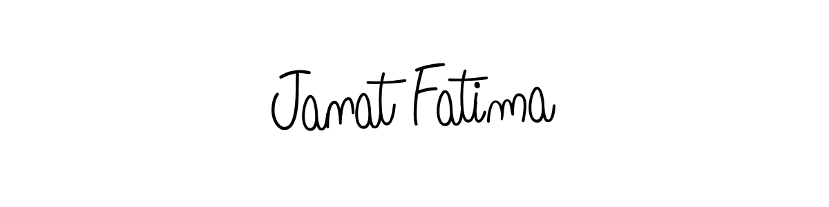 Also we have Janat Fatima name is the best signature style. Create professional handwritten signature collection using Angelique-Rose-font-FFP autograph style. Janat Fatima signature style 5 images and pictures png