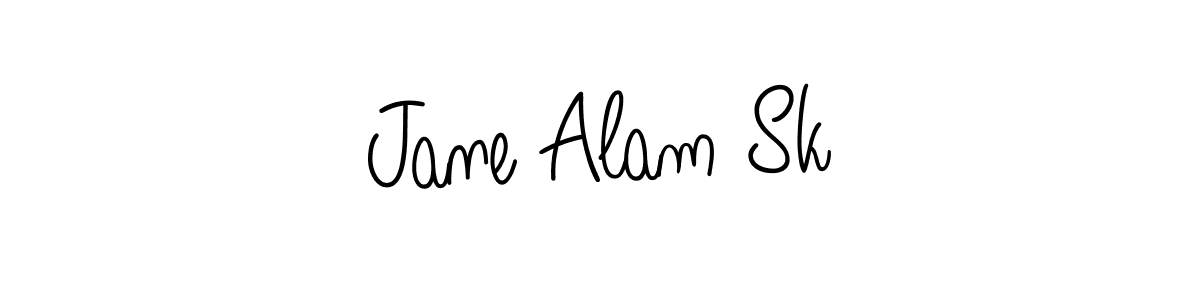 Jane Alam Sk stylish signature style. Best Handwritten Sign (Angelique-Rose-font-FFP) for my name. Handwritten Signature Collection Ideas for my name Jane Alam Sk. Jane Alam Sk signature style 5 images and pictures png