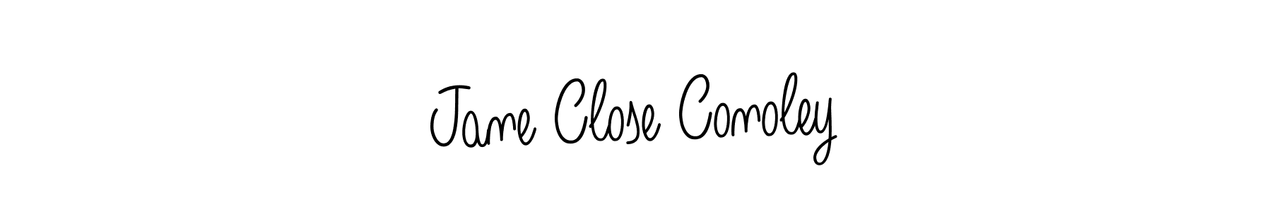 Use a signature maker to create a handwritten signature online. With this signature software, you can design (Angelique-Rose-font-FFP) your own signature for name Jane Close Conoley. Jane Close Conoley signature style 5 images and pictures png