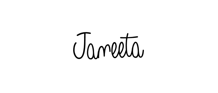 How to Draw Janeeta signature style? Angelique-Rose-font-FFP is a latest design signature styles for name Janeeta. Janeeta signature style 5 images and pictures png