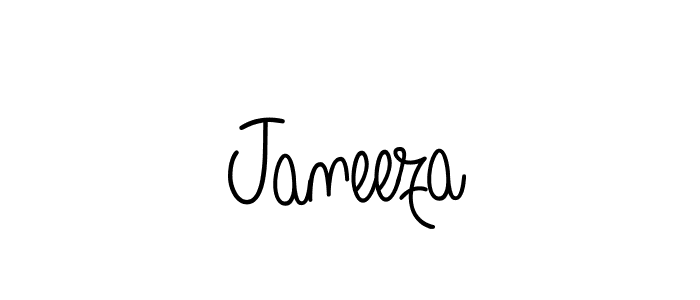 Design your own signature with our free online signature maker. With this signature software, you can create a handwritten (Angelique-Rose-font-FFP) signature for name Janeeza. Janeeza signature style 5 images and pictures png