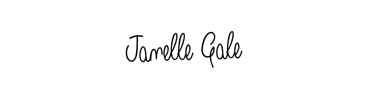 Make a beautiful signature design for name Janelle Gale. With this signature (Angelique-Rose-font-FFP) style, you can create a handwritten signature for free. Janelle Gale signature style 5 images and pictures png