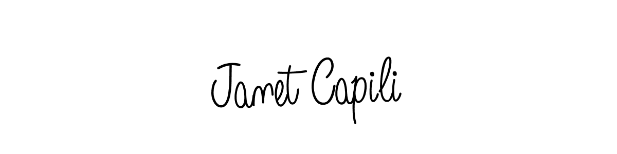 How to Draw Janet Capili signature style? Angelique-Rose-font-FFP is a latest design signature styles for name Janet Capili. Janet Capili signature style 5 images and pictures png