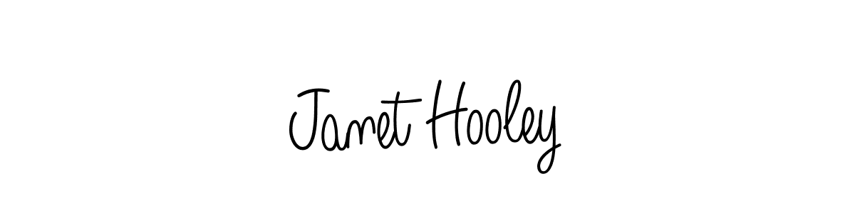 How to make Janet Hooley name signature. Use Angelique-Rose-font-FFP style for creating short signs online. This is the latest handwritten sign. Janet Hooley signature style 5 images and pictures png