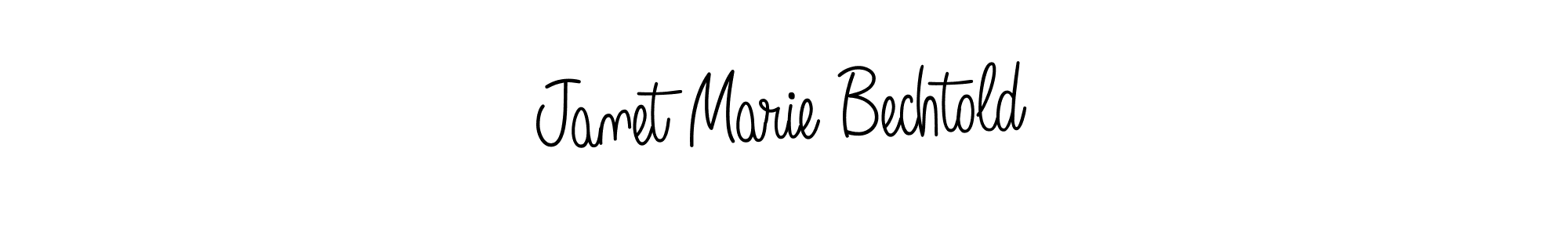 Janet Marie Bechtold stylish signature style. Best Handwritten Sign (Angelique-Rose-font-FFP) for my name. Handwritten Signature Collection Ideas for my name Janet Marie Bechtold. Janet Marie Bechtold signature style 5 images and pictures png