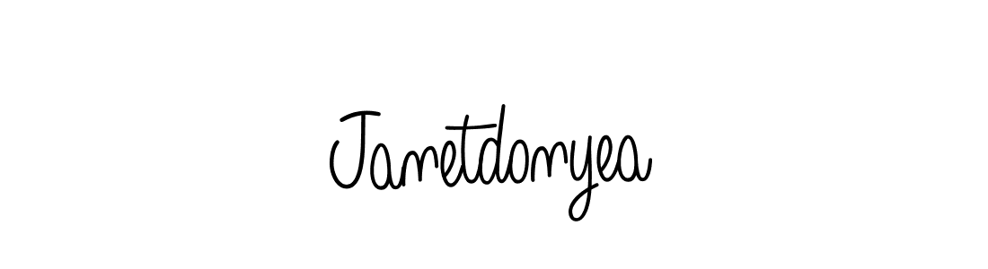 Once you've used our free online signature maker to create your best signature Angelique-Rose-font-FFP style, it's time to enjoy all of the benefits that Janetdonyea name signing documents. Janetdonyea signature style 5 images and pictures png