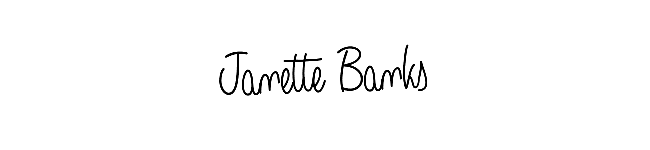 Angelique-Rose-font-FFP is a professional signature style that is perfect for those who want to add a touch of class to their signature. It is also a great choice for those who want to make their signature more unique. Get Janette Banks name to fancy signature for free. Janette Banks signature style 5 images and pictures png
