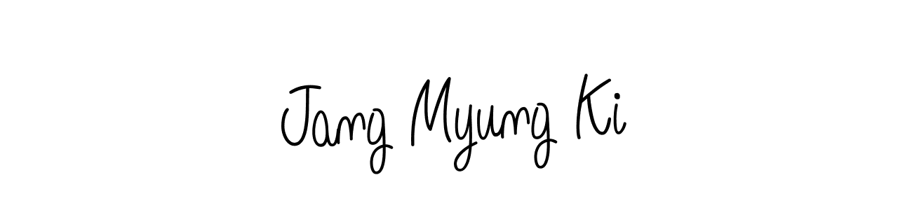 How to make Jang Myung Ki name signature. Use Angelique-Rose-font-FFP style for creating short signs online. This is the latest handwritten sign. Jang Myung Ki signature style 5 images and pictures png