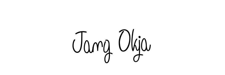 Similarly Angelique-Rose-font-FFP is the best handwritten signature design. Signature creator online .You can use it as an online autograph creator for name Jang Okja. Jang Okja signature style 5 images and pictures png