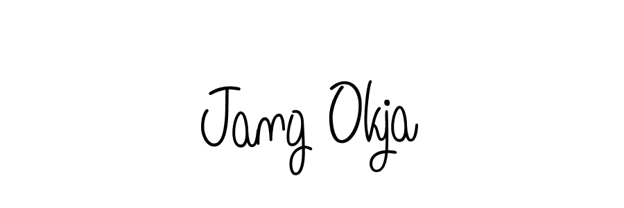 This is the best signature style for the Jang Okja name. Also you like these signature font (Angelique-Rose-font-FFP). Mix name signature. Jang Okja signature style 5 images and pictures png