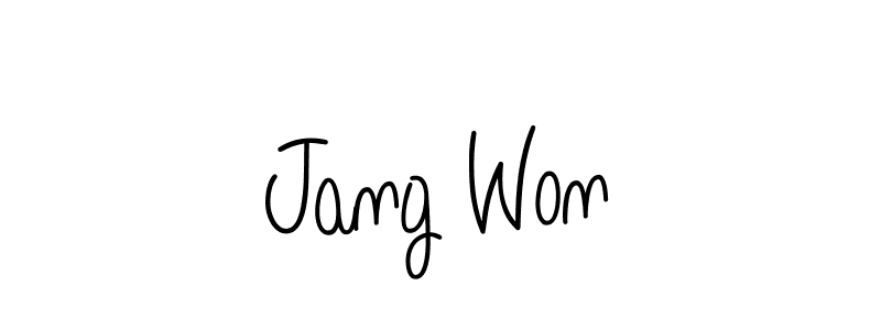 How to Draw Jang Won signature style? Angelique-Rose-font-FFP is a latest design signature styles for name Jang Won. Jang Won signature style 5 images and pictures png