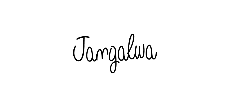 How to make Jangalwa name signature. Use Angelique-Rose-font-FFP style for creating short signs online. This is the latest handwritten sign. Jangalwa signature style 5 images and pictures png