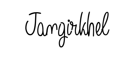 Make a beautiful signature design for name Jangirkhel. With this signature (Angelique-Rose-font-FFP) style, you can create a handwritten signature for free. Jangirkhel signature style 5 images and pictures png