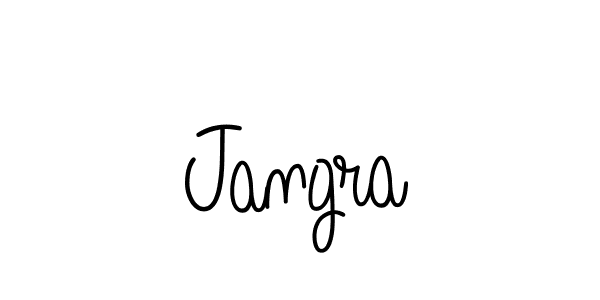 Use a signature maker to create a handwritten signature online. With this signature software, you can design (Angelique-Rose-font-FFP) your own signature for name Jangra. Jangra signature style 5 images and pictures png