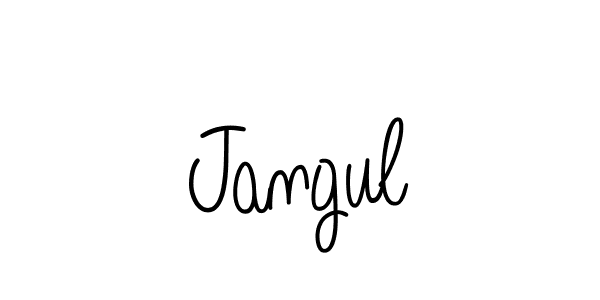 Jangul stylish signature style. Best Handwritten Sign (Angelique-Rose-font-FFP) for my name. Handwritten Signature Collection Ideas for my name Jangul. Jangul signature style 5 images and pictures png