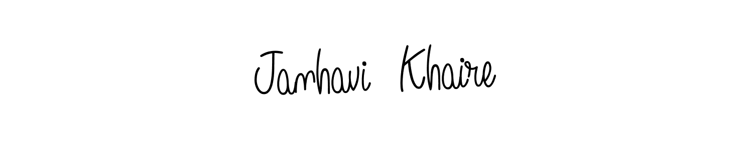 How to make Janhavi  Khaire signature? Angelique-Rose-font-FFP is a professional autograph style. Create handwritten signature for Janhavi  Khaire name. Janhavi  Khaire signature style 5 images and pictures png
