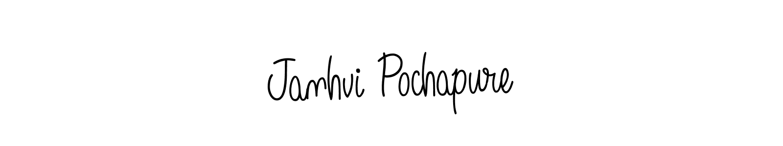 Make a short Janhvi Pochapure signature style. Manage your documents anywhere anytime using Angelique-Rose-font-FFP. Create and add eSignatures, submit forms, share and send files easily. Janhvi Pochapure signature style 5 images and pictures png