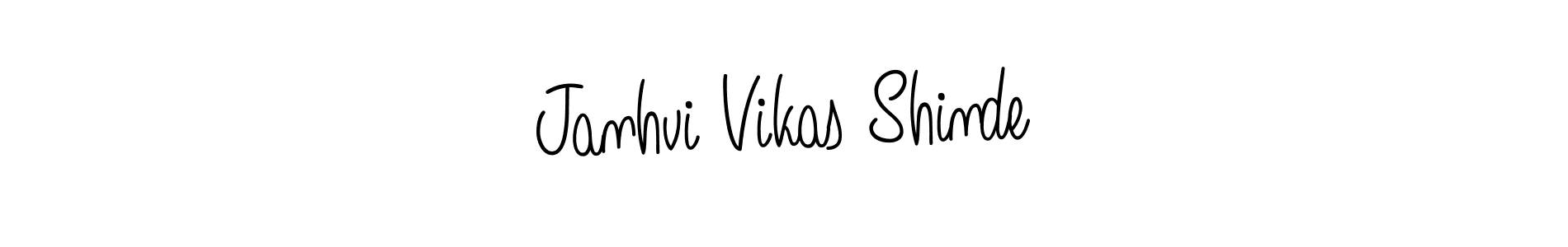 Use a signature maker to create a handwritten signature online. With this signature software, you can design (Angelique-Rose-font-FFP) your own signature for name Janhvi Vikas Shinde. Janhvi Vikas Shinde signature style 5 images and pictures png