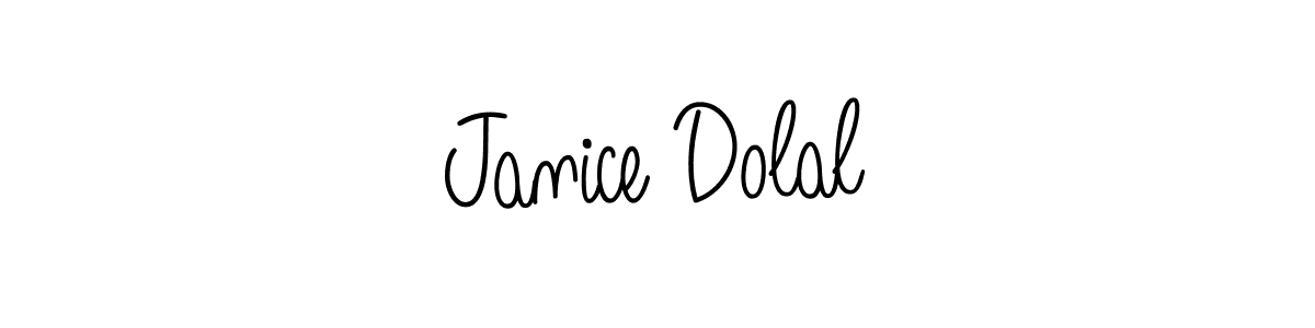 You should practise on your own different ways (Angelique-Rose-font-FFP) to write your name (Janice Dolal) in signature. don't let someone else do it for you. Janice Dolal signature style 5 images and pictures png
