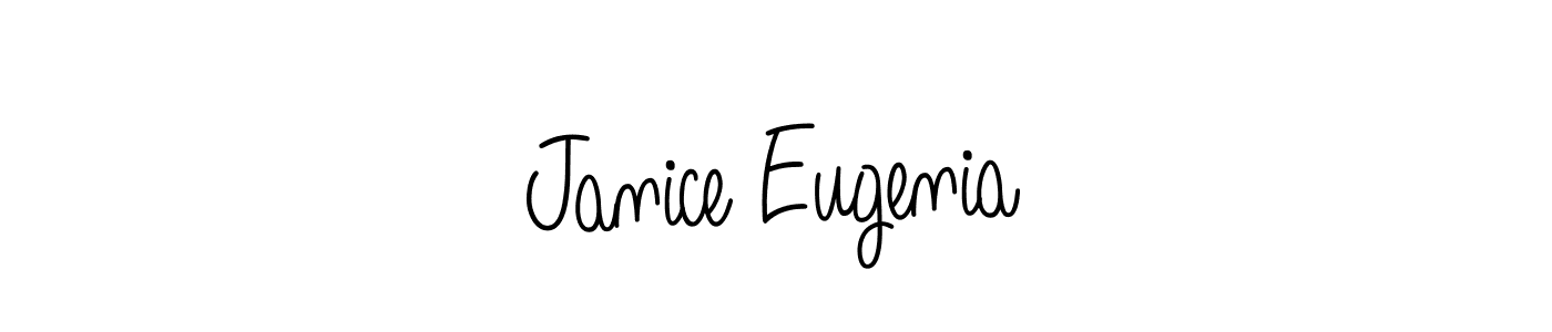 Design your own signature with our free online signature maker. With this signature software, you can create a handwritten (Angelique-Rose-font-FFP) signature for name Janice Eugenia. Janice Eugenia signature style 5 images and pictures png